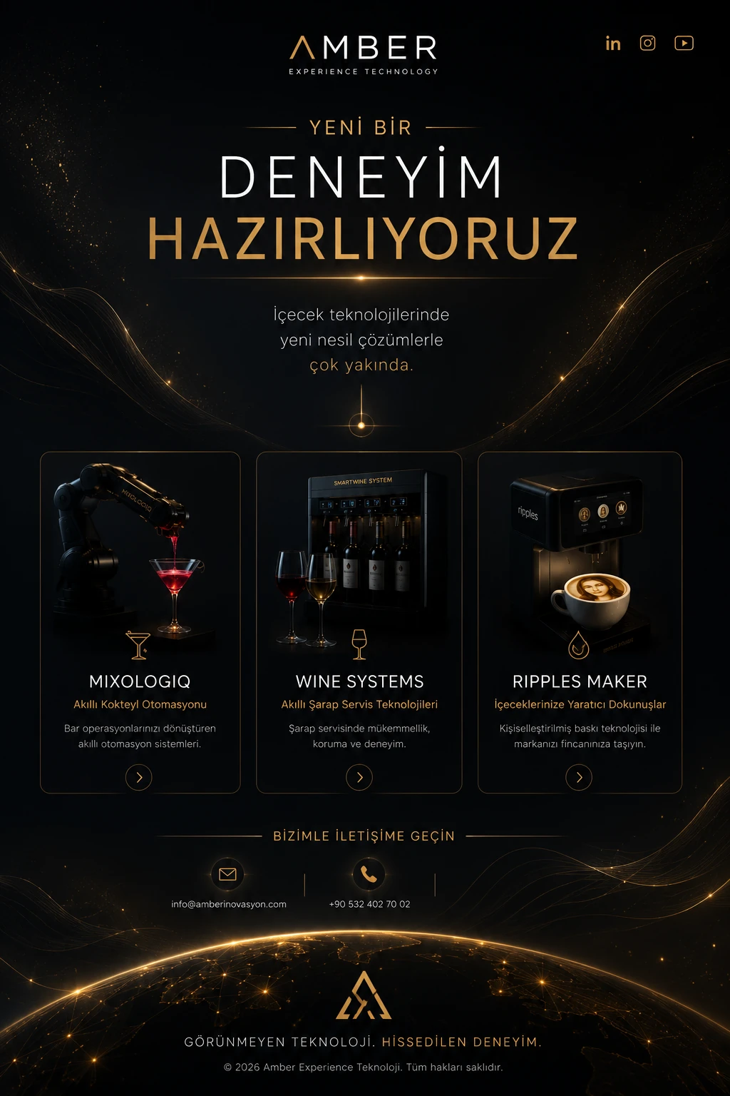 Amber Experience Teknoloji — Yeni Bir Deneyim Hazırlıyoruz